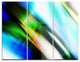 "Rays of Speed Blue Green" Digital Metal Wall Art, 3 Panels, 36"x28"