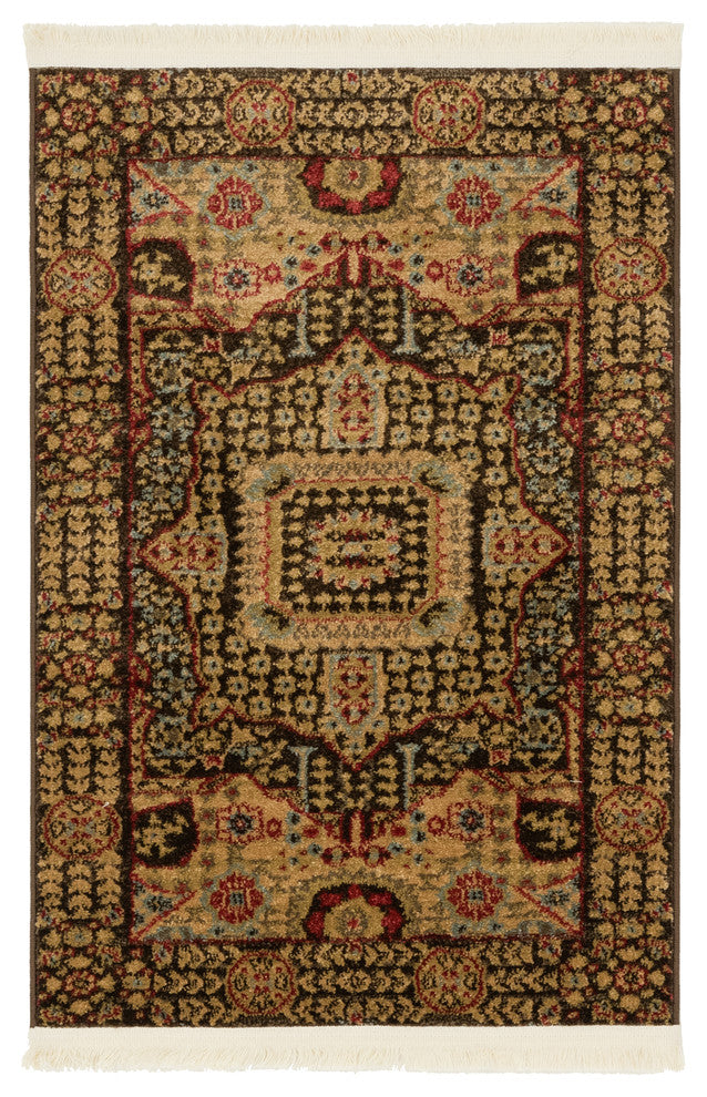 Unique Loom Brown Jackson Palace 2' 0 x 3' 0 Area Rug
