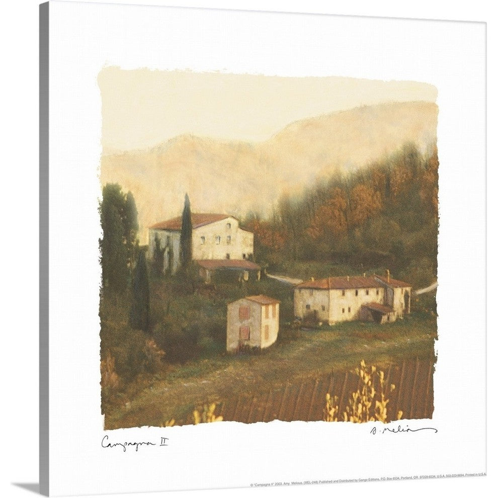 Campagna II Wrapped Canvas Art Print, 24"x24"x1.5"
