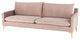 Anders Blush Fabric Triple Seat Sofa, HGSC577