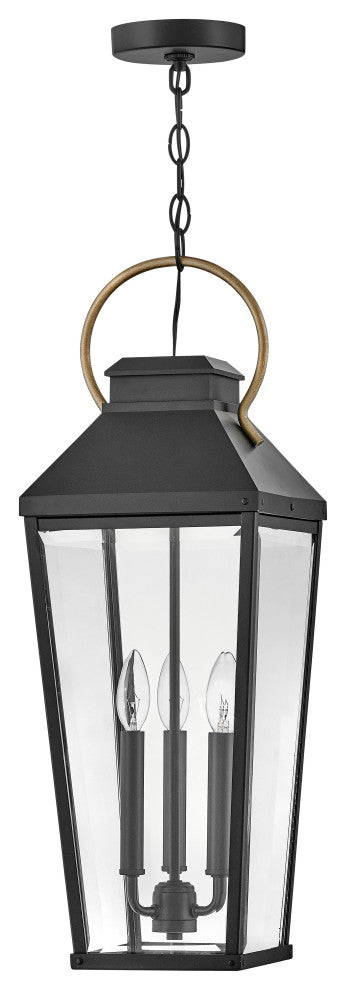 Dawson LED Hanging Lantern, Black