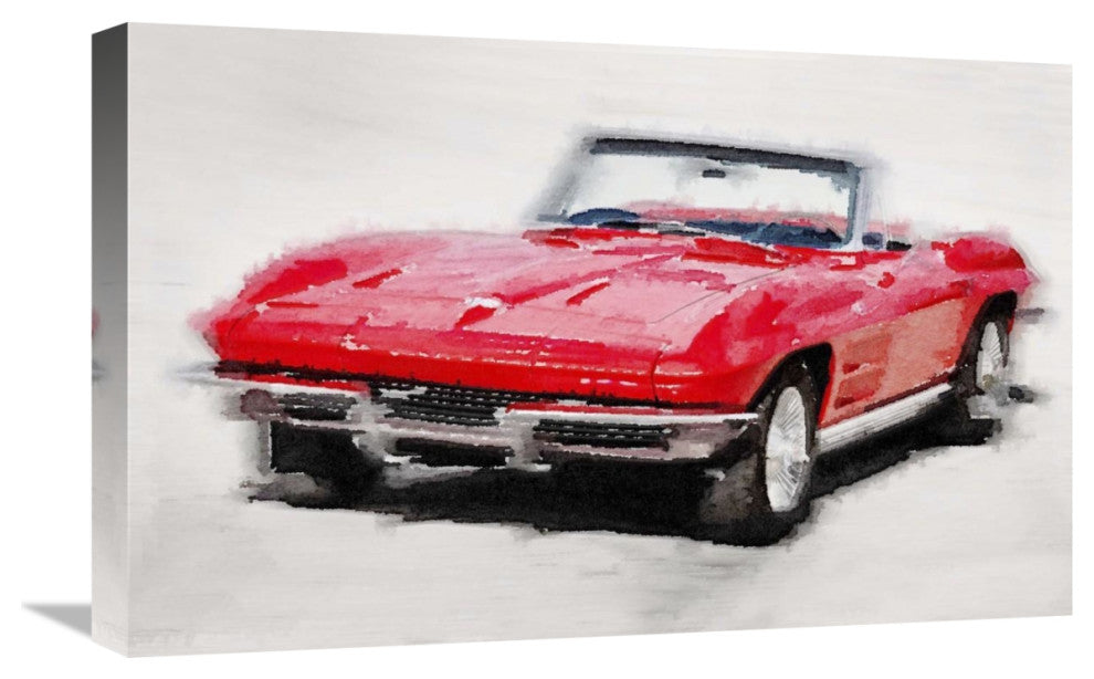"1964 Corvette Stingray Watercolor" Fine Art Print