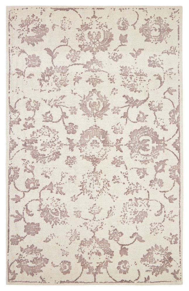 Milan Rug, Ivory/Maroon, 8'x11'