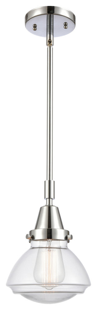 Innovations 447-1S-PC-G322 Olean 1 Light 6.75" Mini Pendant, Polished Chrome