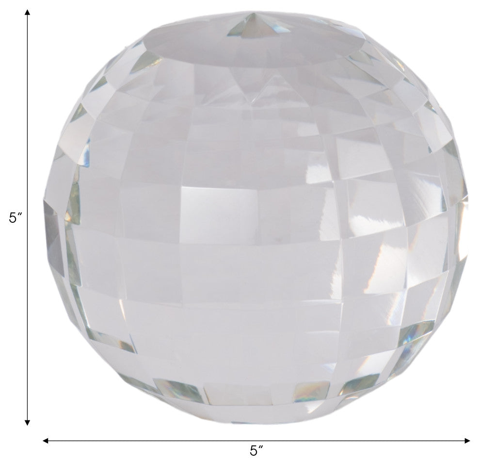 Crystal 5" Orb, Clear