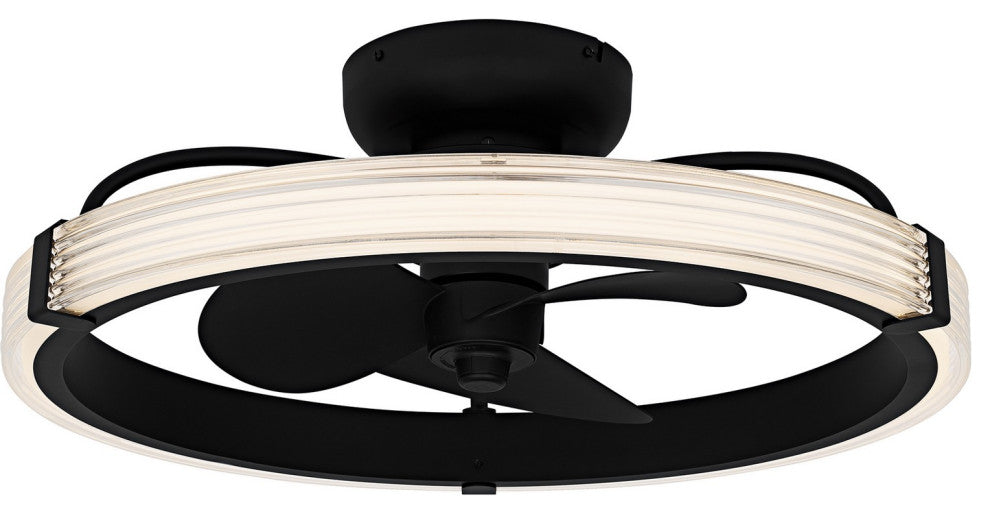 Elrod LED Fan Light in Matte Black