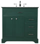 Elegant VF15036GN 36" Single Bathroom Vanity, Green