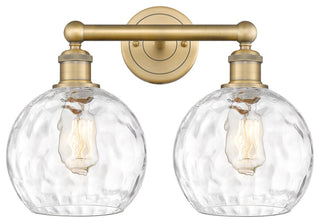Athens Water Glass 2 17" Bath Vanity-Light Brushed Brass