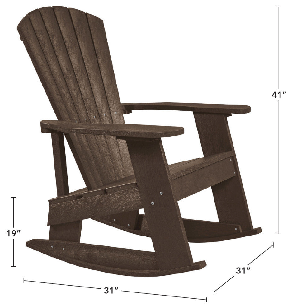 Captiva Adirondack Rocker, Greystone