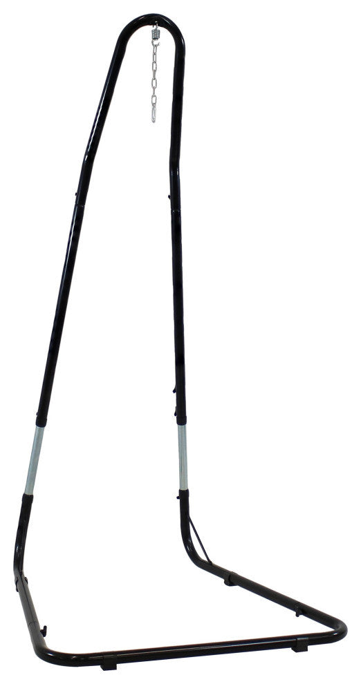 Sunnydaze Caribbean Extra-Large Hanging Hammock Chair, Adjustable Stand, Red