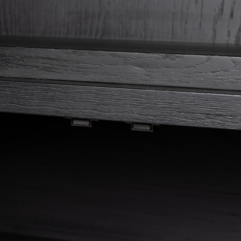 Hopkins Bookcase-Brushed Ebony Oak Vnr
