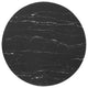 35" Dining Table, Round, Black Gold, Artificial Marble, Modern, Mid Century