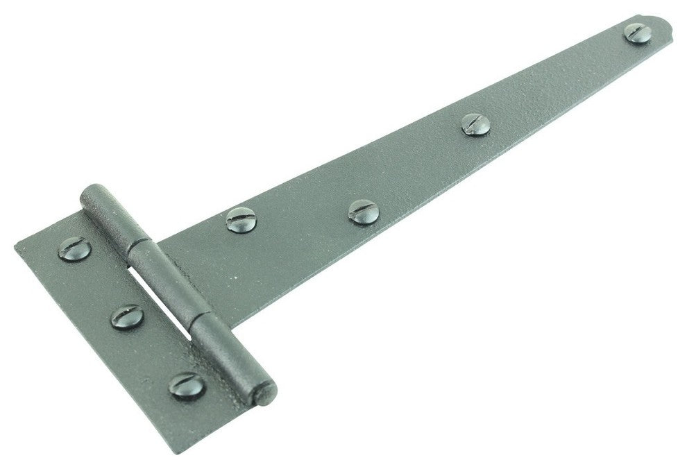 10 T Strap Door Hinge Black RSF Black Iron Light Duty 7" |