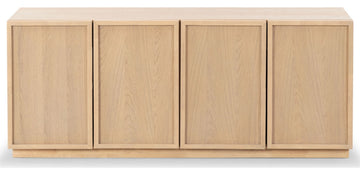 Safavieh Couture Zeus 4 Door Wood Media Stand, Natural
