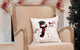 Snowman Christmas Pillow With Softy Tufted Snow Embroidered, 18"x18"