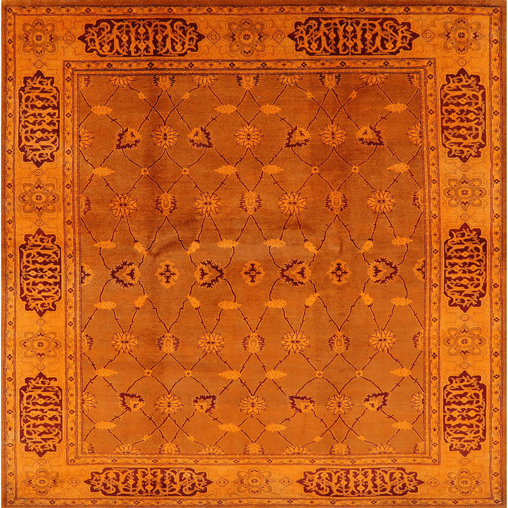 Ahgly Company Indoor Square Mid-Century Modern Area Rugs, 4' Square