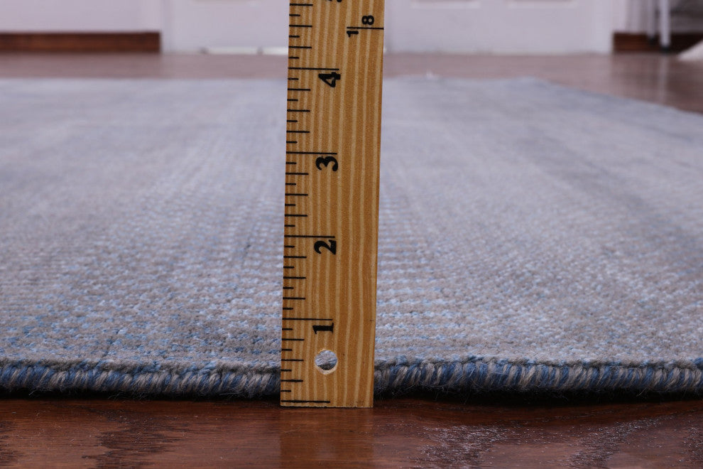 Wool and Silk Handmade Savannah Grass Rug 6' 0" X 8' 11" Q11403