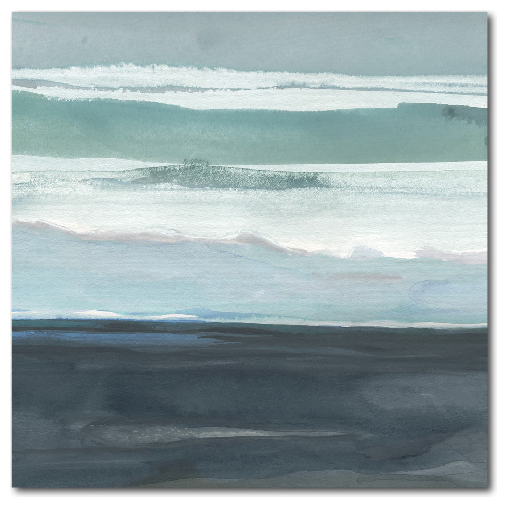 "Teal Sea I" Gallery-Wrapped Canvas Wall Art, 30"x30"