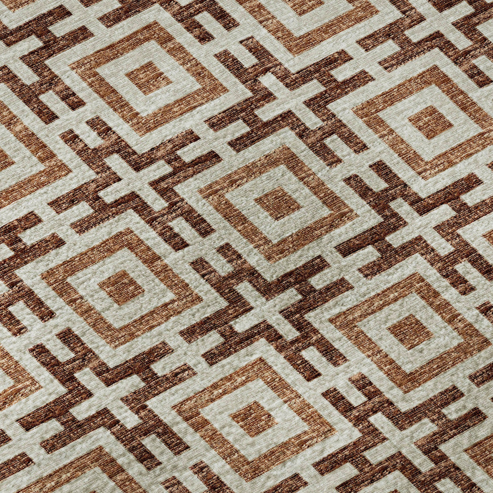 Addison Premium Washable Mayfield AMF139 Red 8' x 10' Rug