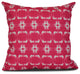 Summer Picnic, Geometric Print Pillow, Pink, 18"x18"