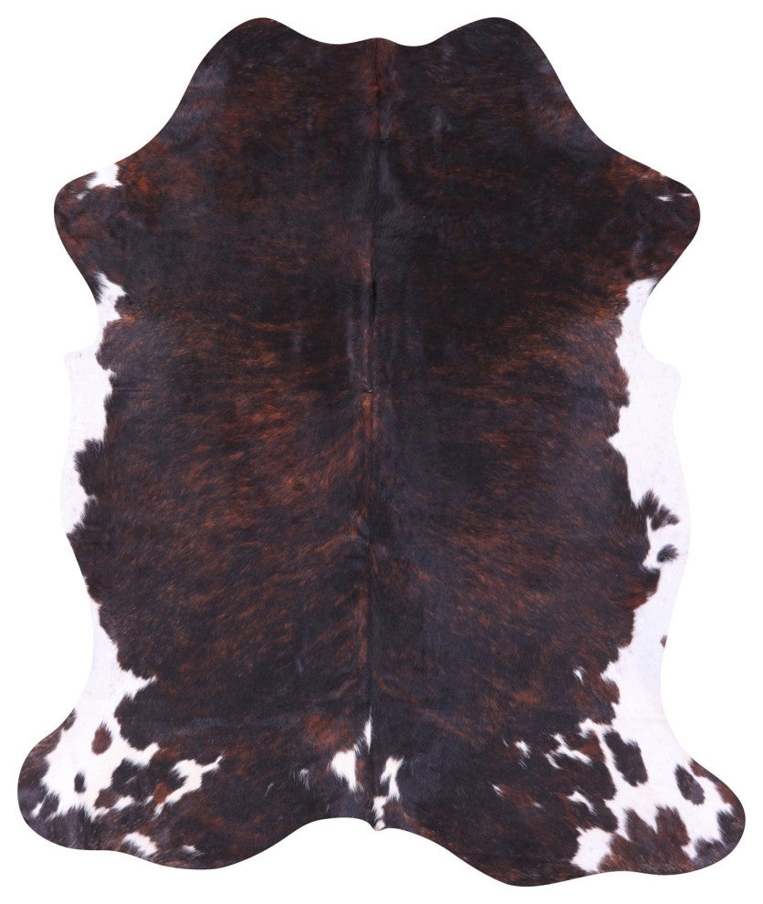 7' 3" X 6' 3" Natural Cowhide Rug C2415