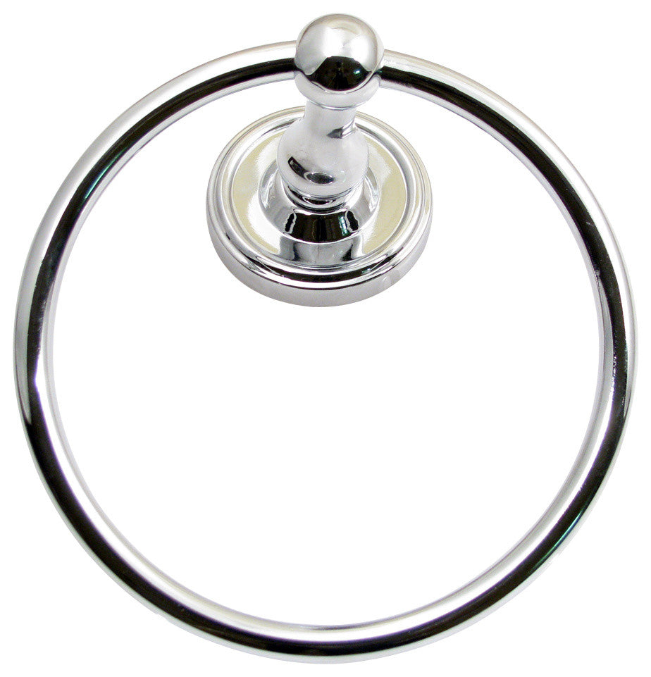 Midtown Towel Ring, Chrome
