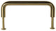 Long Cabinet Pulls D Shape Pull Handles 3.75" x 1.25" x 1.25" Brass Pack of 6