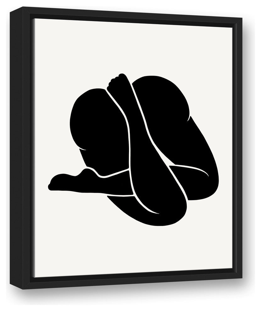 Cheeky 16x20 Black Floating Framed Canvas