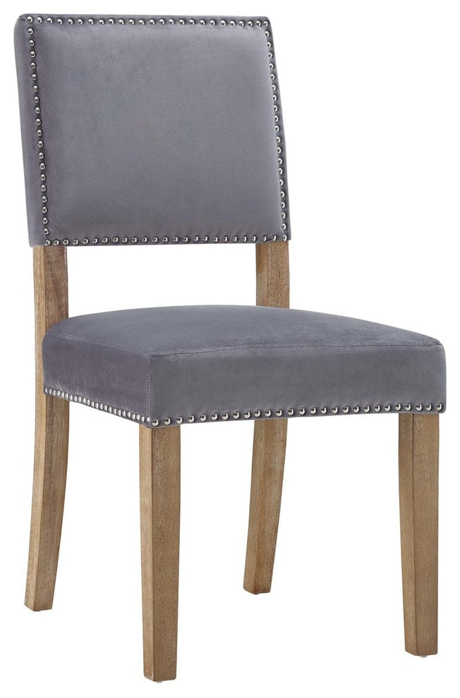 Gray Oblige Dining Chair Wood Set of 4