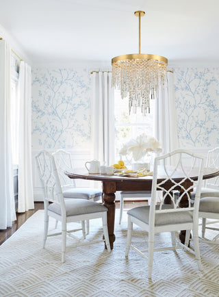 Crystorama Lighting Group WIN-216-CL-MWP Winfield 6 Light 24"W - Antique Gold