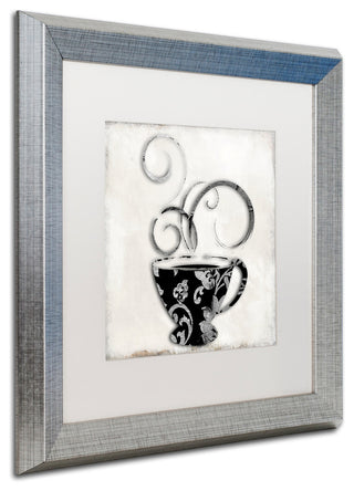 Color Bakery 'Silver Brewed 2' Matted Framed Art, Silver Frame, White Mat, 16x16