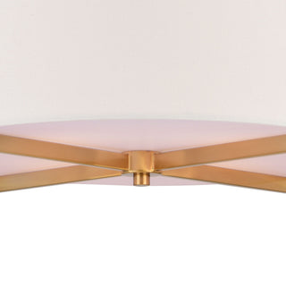 Surrey 18" 4 Light Semi-Flush Mount Natural Brass