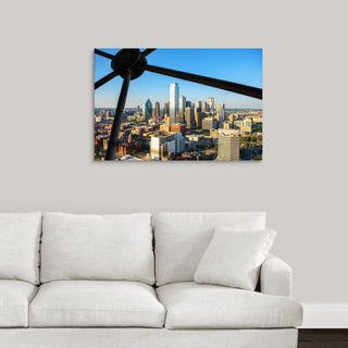 "Dallas Cityscape" Wrapped Canvas Art Print, 36"x24"x1.5"
