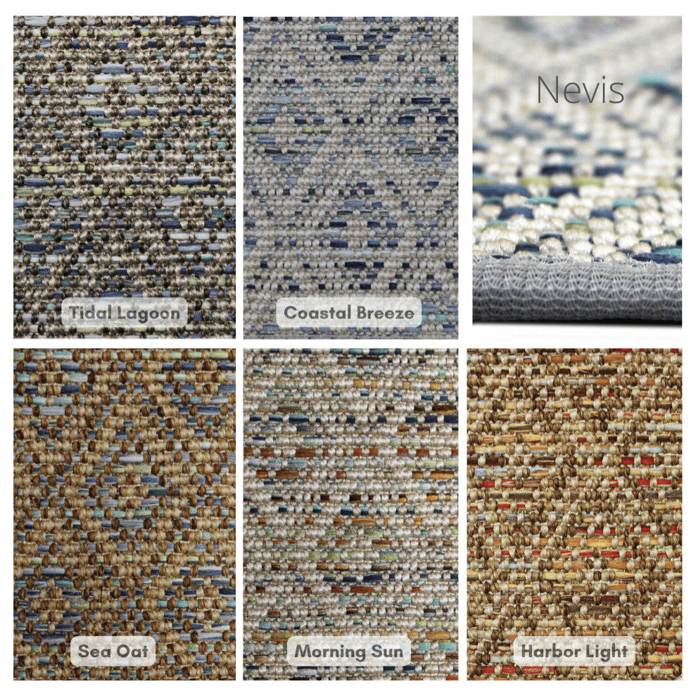 Nevis Area Rug, Indoor/Outdoor, Carpet, Runner, Mat, Harbor Lights Round 12'