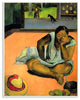 Waiting Native Figures Classic Painting, 13"x19"