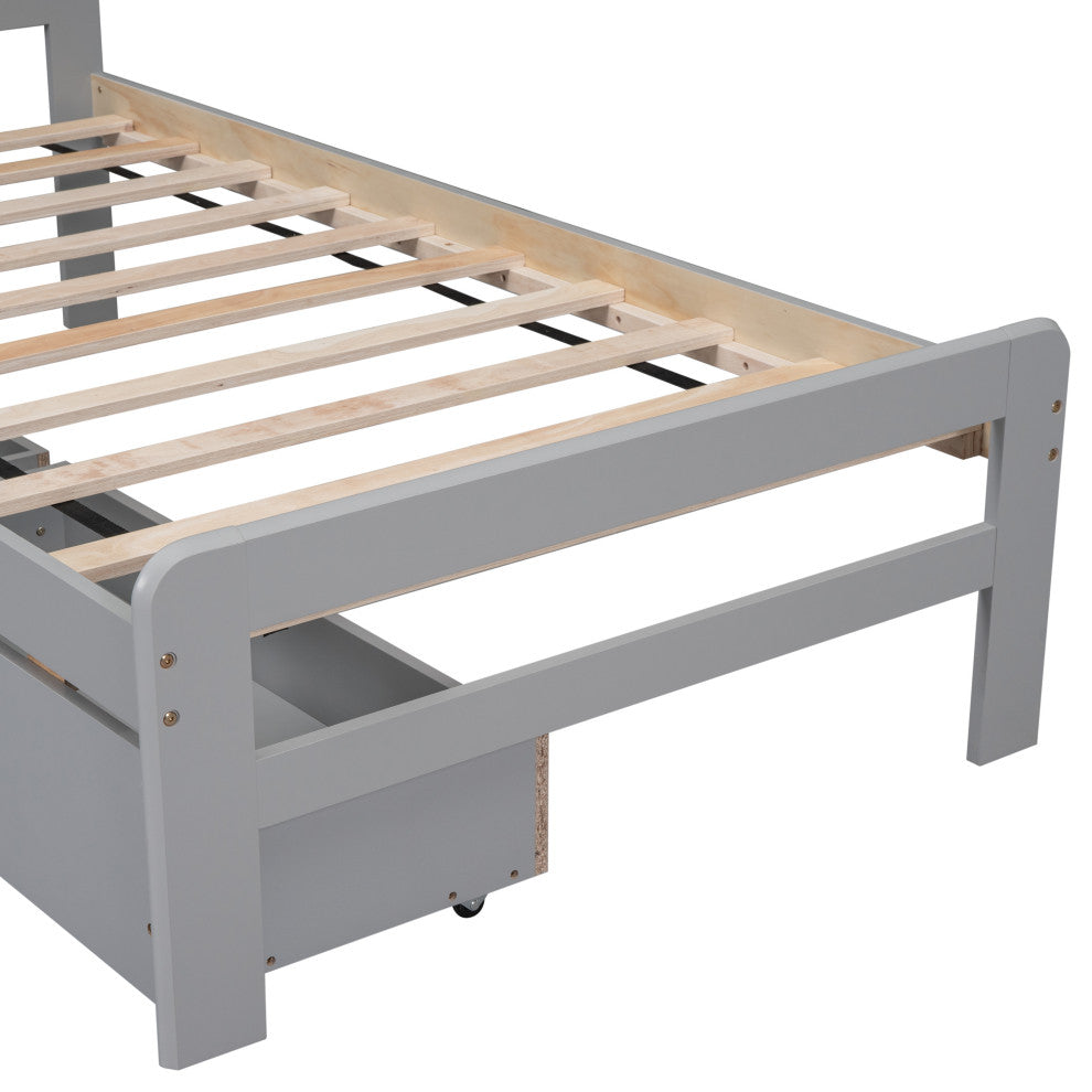 Gewnee Modern Design Twin Size Platform Bed Frame
