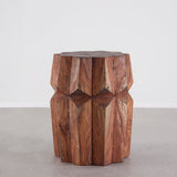 Estrella Side Table, Light Walnut