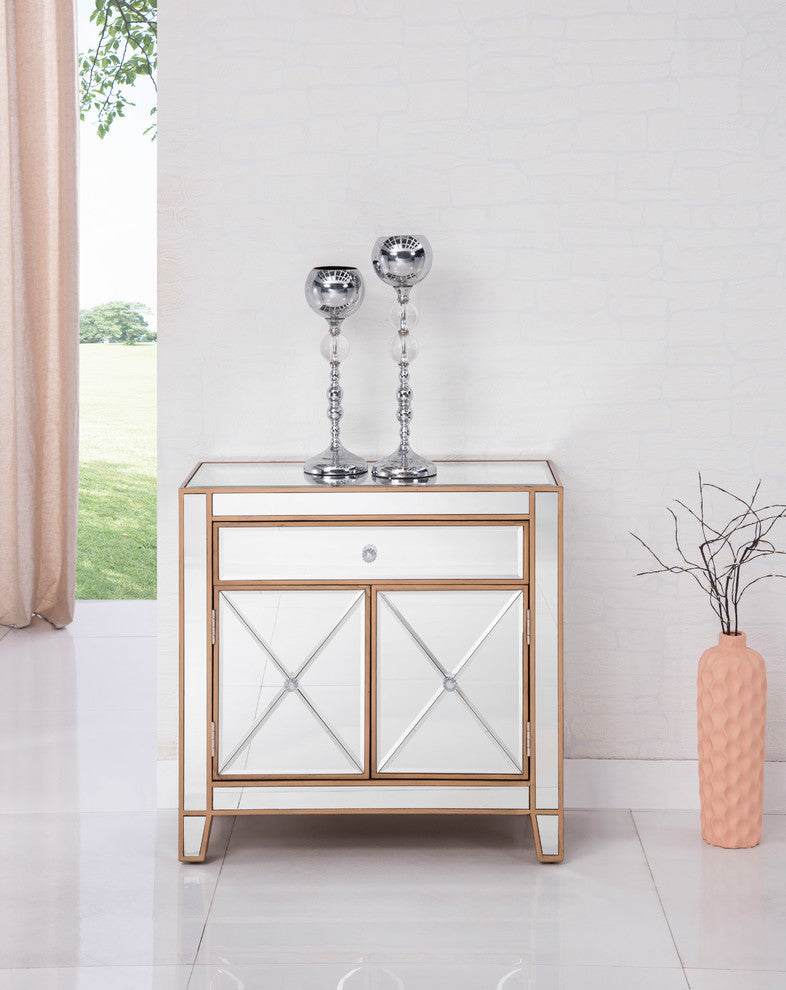 Lifestyle shot in a real room showing the cabinet in decor context; entails full product.