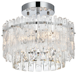 Home Living 12" Flush Mount, Chrome