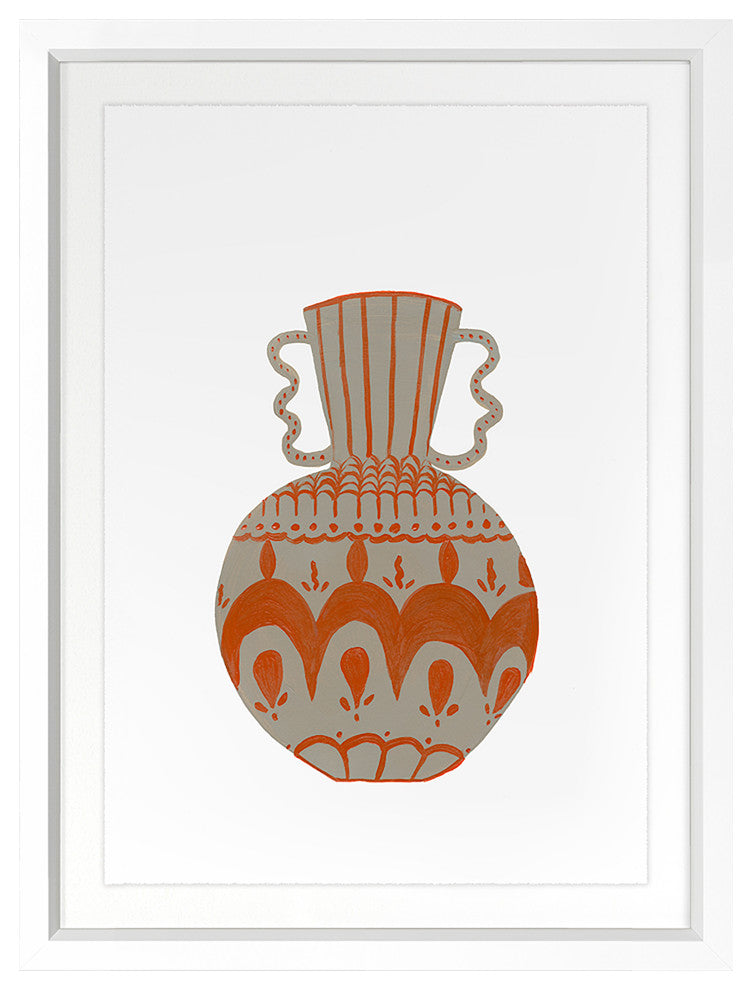 Vessel 5 Fine Art Print, White, 34"x26"