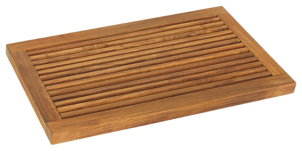 Dasha Spa Shower Mat, Solid Teak Wood, Large