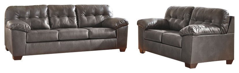 Signature Design by Ashley Alliston Living Room Set, Gray DuraBlend