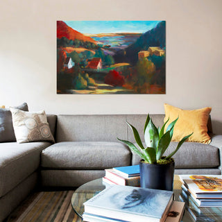 "Valley View II" by Eddie Barbini, Canvas Print, 18"x12"