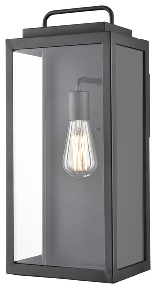 1 Light 8.5 in. Textured Black Outdoor