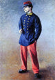 Gustave Caillebotte A Soldier, 18"x27" Wall Decal Print