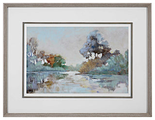 Uttermost Morning Lake Watercolor Framed Print, White, 41418