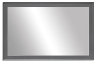 Morgan Framed Wall Mirror, Dark Gray, 26"x32"
