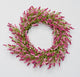 22" Heather Wreath With Berries On Natural Twig Base