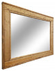 Herringbone Stained Vanity Mirror, Golden Oak, 42"x30", Horizontal