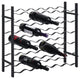Vidaxl Wine Rack For 36 Bottles Black Iron